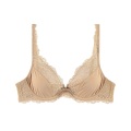 LACE COMFORT BH mit Bügel, ungefüttert mit herausnehmbaren Pads in beige