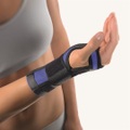 bort Handgelenk Schiene Band XS -15cm recht blau (1 Stück)