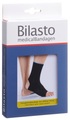 Bilasto Fussgelenkbandage XL Ferse offen schwarz/blau (1 Stück)