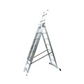 BASIC Alu-Schiebeleiter 3-in-1, Arbeitshöhe Anlegeleiter 5,94 m
