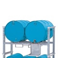 asecos® Aufbauregal für Fässer, Typ RF-2, für 2 Fässer à 200 l