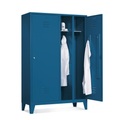 CP, C+P Garderobenschrank Classic mit Doppelabteil, Sockel + Zylinderschloss, HxBxT 1.800 x 1.190 x 500 mm