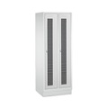 C+P Garderobenschrank Classic mit Sockel, Lochfeld + Drehriegelverschluss, 2 Abteile, HxBxT 1.800 x 810 x 500 mm