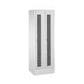 C+P Garderobenschrank Classic mit Sockel, Lochfeld + Drehriegelverschluss, 2 Abteile, HxBxT 1.850 x 610 x 500 mm