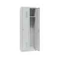 BASIC Garderobenschrank mit Zylinderschloss, HxBxT 1.800 x 600 x 500 mm, RAL 7035 lichtgrau