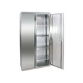Edelstahl-Flügeltürschrank mit Stellschrauben, Vollblechtüren HxBxT 1800 x 900 x 400 mm