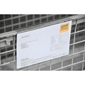 Kennzeichnungstasche für Aufsatzrahmen, 100 Stk/VE, DIN A5, Einschub seitlich, transparent