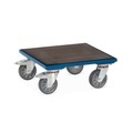 Fetra, fetra® Kistenroller mit Riefengummi, TK 400 kg, Ladefläche 600 x 600 mm