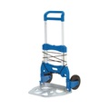 fetra® Klappbare Alu-Transportkarre, Tragkraft 250 kg, Schaufel BxT 595 x 450 mm