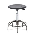 Hocker, PU-Formsitz Ø 430 mm, Sitzhöhe 540-730 mm, Fussring, Spider-Form