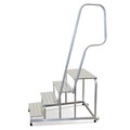 Krause STABILO Professional 805089 Aluminium Montagetritt fahrbar Arbeitshöhe (max.): 2.60 m Silber 11 kg