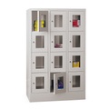 PAVOY Schliessfachschrank mit Sichtfenster, 3 x 4 Fächer, HxBxT 1.518 x 930 x 500 mm