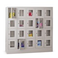 PAVOY Schliessfachschrank mit Sichtfenster, 5 x 4 Fächer, HxBxT 1.518 x 1.530 x 500 mm