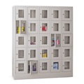 PAVOY Schliessfachschrank mit Sichtfenster, 5 x 5 Fächer, HxBxT 1.850 x 1.530 x 500 mm