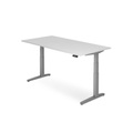 Schreibtisch mit Memoryschalter, C-Fuss höhenverstellbar, BxT 1.800 x 800 mm, weiss