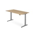 Schreibtisch mit Memoryschalter, C-Fuss höhenverstellbar, BxT 2.000 x 1.000 mm, Eiche
