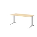 Schreibtisch Akzent, C-Fuss Gestell, BxT 1.600 x 800 mm, Ahorn