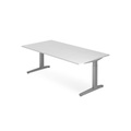 Schreibtisch, C-Fuss höhenverstellbar, BxT 2.000 x 1.000 mm, weiss