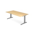 Schreibtisch, C-Fuss höhenverstellbar, BxT 2.000 x 1.000 mm, Ahorn