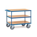 Fetra 2423 Tischwagen Stahl pulverbeschichtet Traglast (max.): 500 kg Brillantblau (RAL 5007)