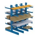 META, META Schwerlast-Kragarmregal, doppelseitig, TK pro Arm 630 kg, HxBxT 4.000 x 5.100 x 1.600 mm