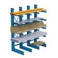 META, META Schwerlast-Kragarmregal, einseitig, TK pro Arm 630 kg, HxBxT 4.000 x 4.100 x 800 mm