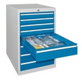 PAVOY Schubladenschrank, Höhe 1.000 mm, Schubladen 2x75 + 2x125 + 2x150 + 1x200 mm, Breite 500 mm
