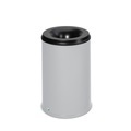 VAR® Sicherheits-Papierkorb, feuersicher, 110 Liter, lichtgrau