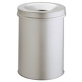 Papierkorb 15 l Durable Stahl (Ø x H) 260 mm x 357 mm Grau Flammlöschende Deckelkonstruktion 1 St.