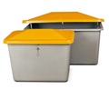 CEMO, CEMO Streugutbehälter, grau/orange, 550 Liter