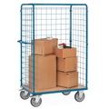 Fetra, fetra® Paketwagen, 3-seitig mit Gitterwand, Ladefläche 1.000 x 600 mm