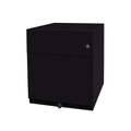 Rollcontainer Note™ mit Hängeregister und Schublade, HxBxT 495 x 420 x 565 mm, schwarz