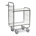 Kongamek Verzinkter Etagenwagen 2 Böden, 4 Rollen, 2 feststellbar LxBxH 1395 x 470 x 1120 mm