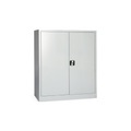 BASIC Werkstatt-Beistellschrank mit 2 Fachböden, HxBxT 1.200 x 1.200 x 420 mm, lichtgrau