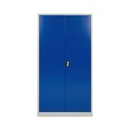 BASIC Werkstatt-Flügeltürschrank, HxBxT 1.950 x 1.200 x 600 mm, lichtgrau/enzianblau