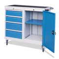 Werkstattwagen, Schrank, 4 Schubladen, TK 500 kg