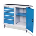 Werkstattwagen, Schrank, 5 Schubladen, TK 500 kg