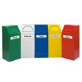 stumpf® Wertstoffsammler, 65 Liter, selbstschliessend, selbstlöschend, blau