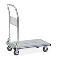 BASIC Transportwagen aus Aluminium, Ladefläche BxT 480 x 740 mm