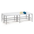 PAVOY Umkleidesitzbank, 2-seitig, Länge 1.500 mm, mit Schuhrost