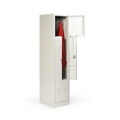 BASIC Z-Garderobenschrank mit 2 Abteilen, HxBxT 1.800 x 415 x 500 mm