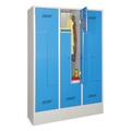 Pavoy, PAVOY Z-Garderobenschrank, 6 Abteile, HxBxT 1.850 x 1.230 x 500 mm
