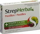 StrepHerbal Pastillen Minze Menthol und Kirschgeschmack (24 Stück)
