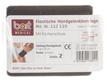 bort Handgelenkbandage Velcro 8cm Gr2 -19cm schwar (1 Stück)