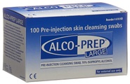 Lohmann & Rauscher, Lohmann & Rauscher Alco-Prep Pre-injektions Reinigungstupfer Grösse L (100 Stück)