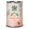 Wildes Land, WILDES LAND Adult Huhn&Lachs mit Cranberries & Distelöl (6x400g)