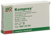 Komprex Schaumgummi Kompressen 9x5x1cm (1 Stück)