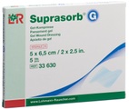 Suprasorb G Gel-Kompresse 5x6.5cm (5 Stück)
