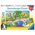 Puzzle Tiere im Zoo