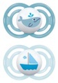 MAM Perfect Nuggi 6-16m blue/blue (2 Stk)